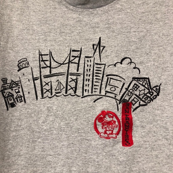 Disney San Francisco T-shirt Gray XL
